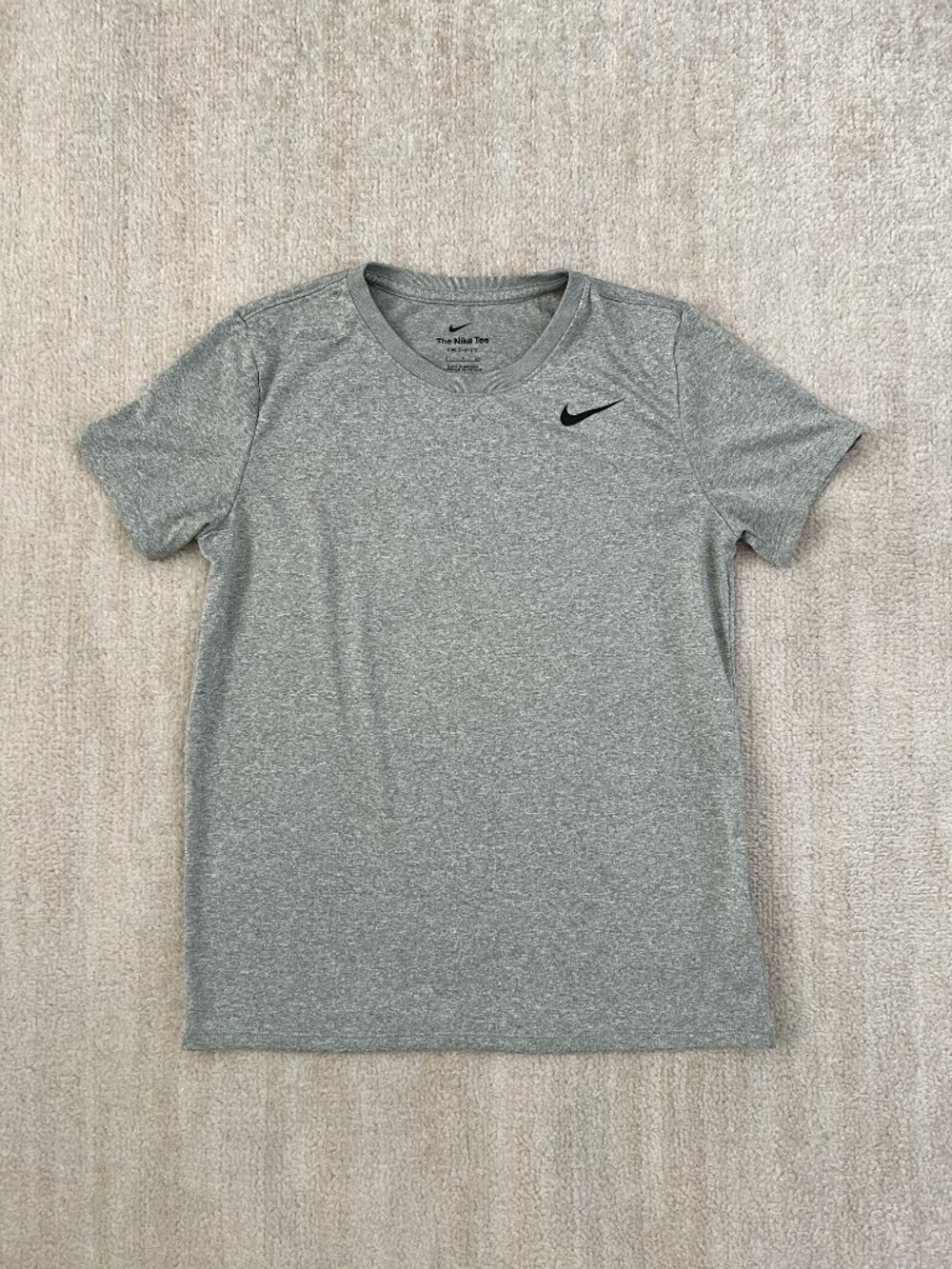 Nike Dri Fit Short Sleeve Shirt Top Grey S